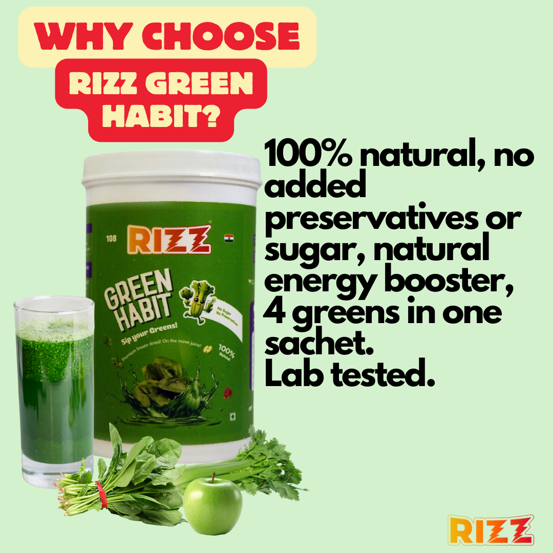Rizz Green Habit (7 Sachets) - The Ultimate Healthy Habit for your daily Life