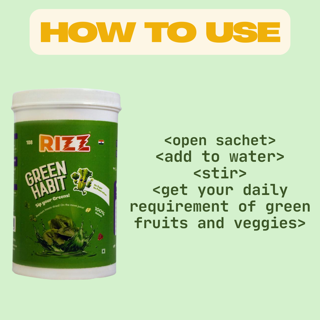 Rizz Green Habit (7 Sachets) - The Ultimate Healthy Habit for your daily Life