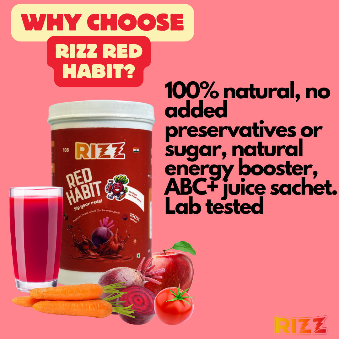 Rizz Red Habit (7 Sachets) - The Ultimate Healthy Habit for Busy Lives