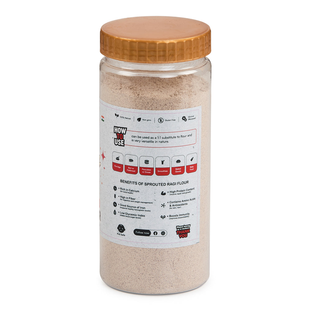 Sprouted Ragi Flour/Nachni Atta - Nourish Your Family