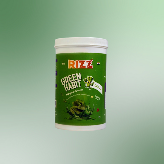 green habit is a good habit to make since it gives you benefits of consuming celery, spinach , green apple without the mess. mothers love in a glass