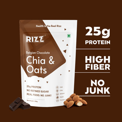 Rizz chia oats – instant no-cook healthy breakfast