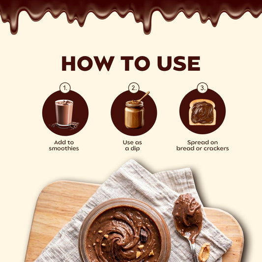 Rizz Chocolate Chunky Peanut Butter – High Protein Chocolate Spread No Refined Sugar