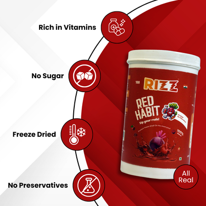 Rizz Red Habit (7 Sachets) - The Ultimate Healthy Habit for Busy Lives