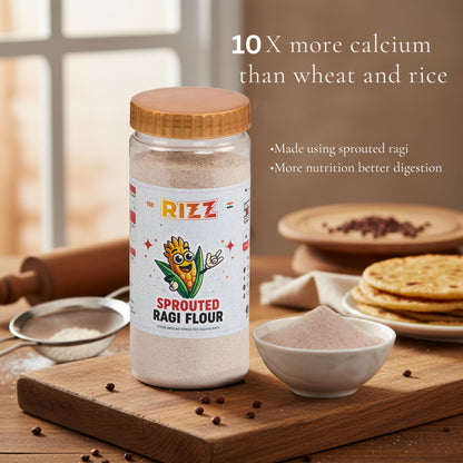 Sprouted Ragi Flour/Nachni Atta - Nourish Your Family