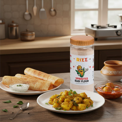 Sprouted Ragi Flour/Nachni Atta - Nourish Your Family